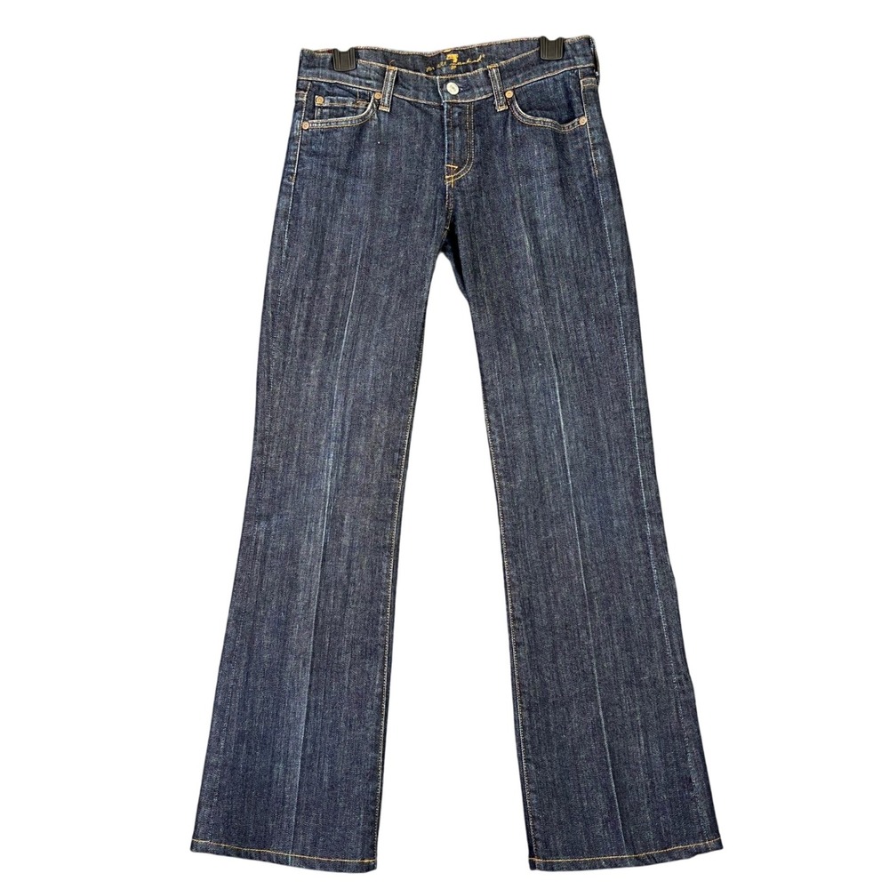 7 For All Mankind Jeans Womens 26 Bootcut Dark Wash Y2K Revival Made USA Denim